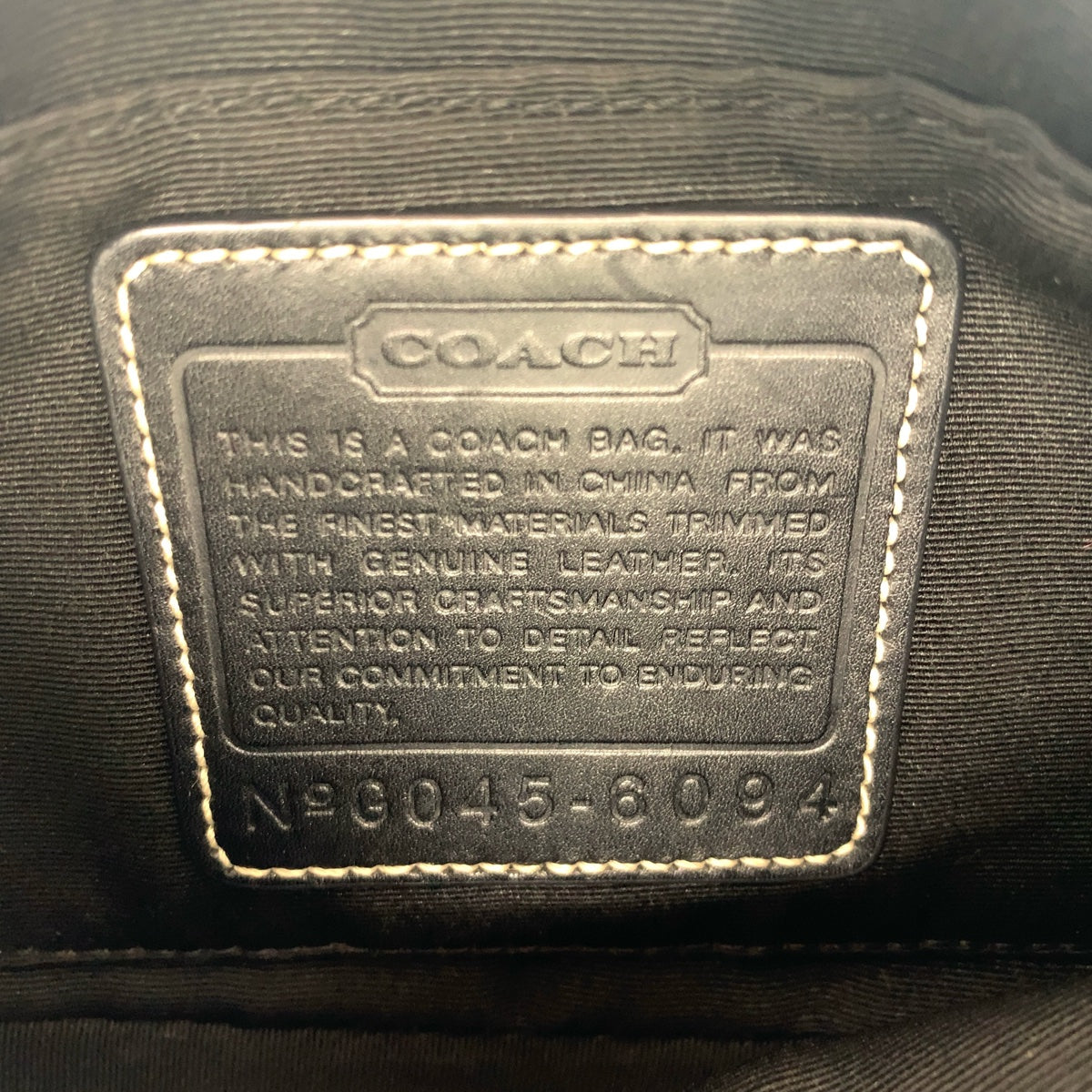COACH コーチ シグネチャー ブラック 黒 グレー シルバー金具 キャンバス / レザー ハンドバッグ アクセサリーポーチ  レディース