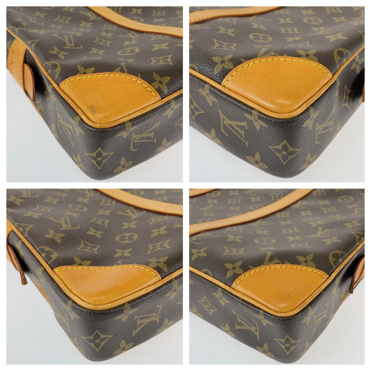 11505
LOUIS VUITTON ルイヴィトン モノグラム ポルトドキュマン ヴォワヤージュ ブラウン ベージュ ゴールド金具 PVC / レザー M53361 ビジネスバッグ ブリーフケース A4収納  メンズ