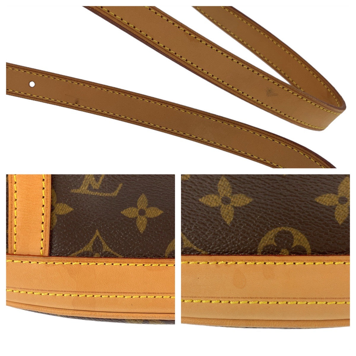 11506
LOUIS VUITTON ルイヴィトン モノグラム バケットGM ブラウン ゴールド金具 PVC / レザー M42236 トートバッグ ショルダーバッグ  レディース