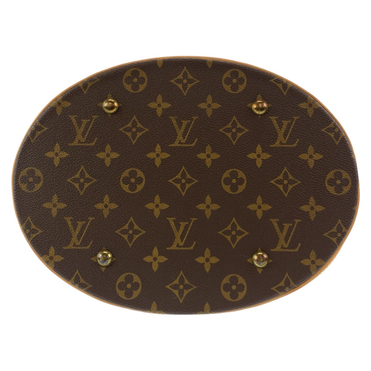 11506
LOUIS VUITTON ルイヴィトン モノグラム バケットGM ブラウン ゴールド金具 PVC / レザー M42236 トートバッグ ショルダーバッグ  レディース