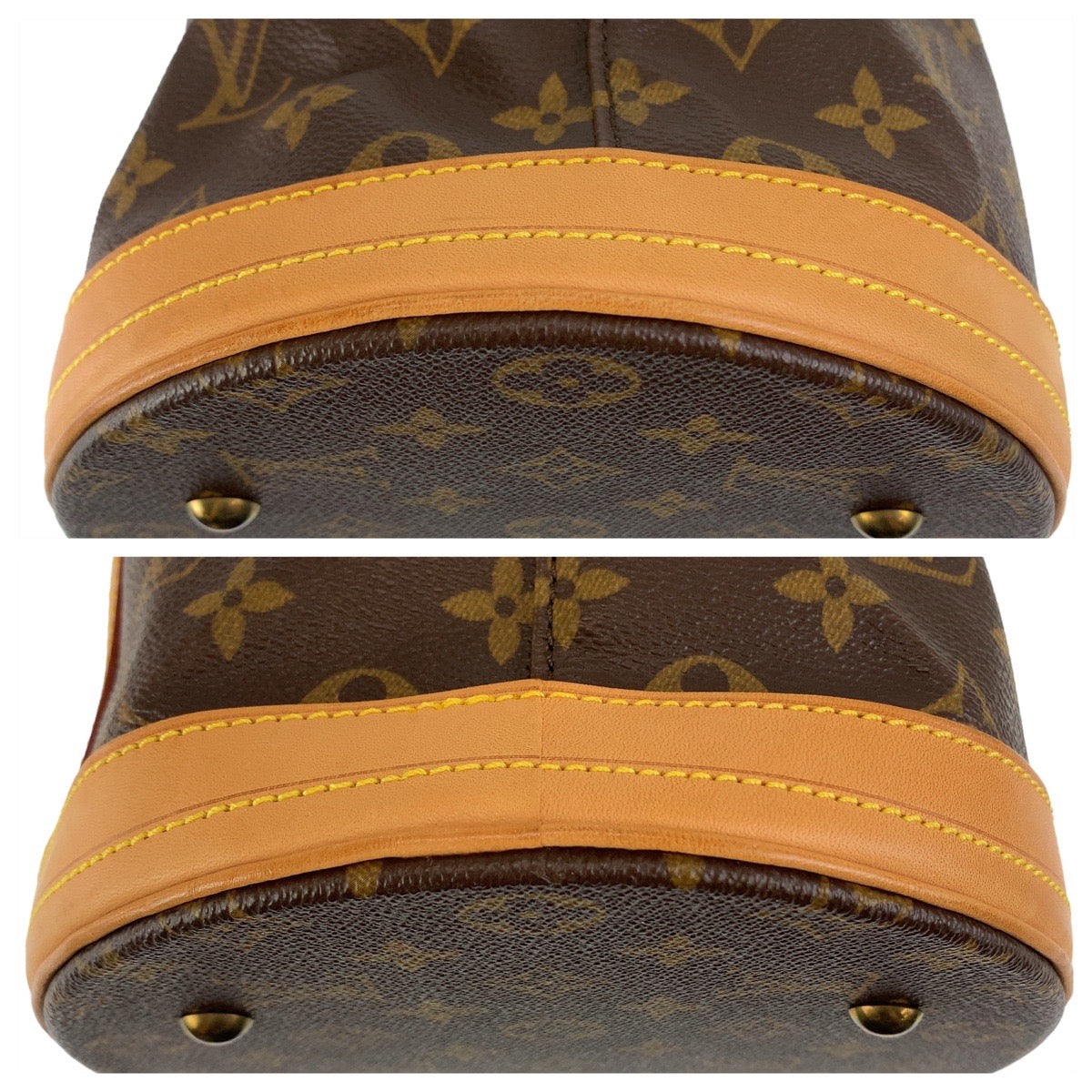 11506
LOUIS VUITTON ルイヴィトン モノグラム バケットGM ブラウン ゴールド金具 PVC / レザー M42236 トートバッグ ショルダーバッグ  レディース