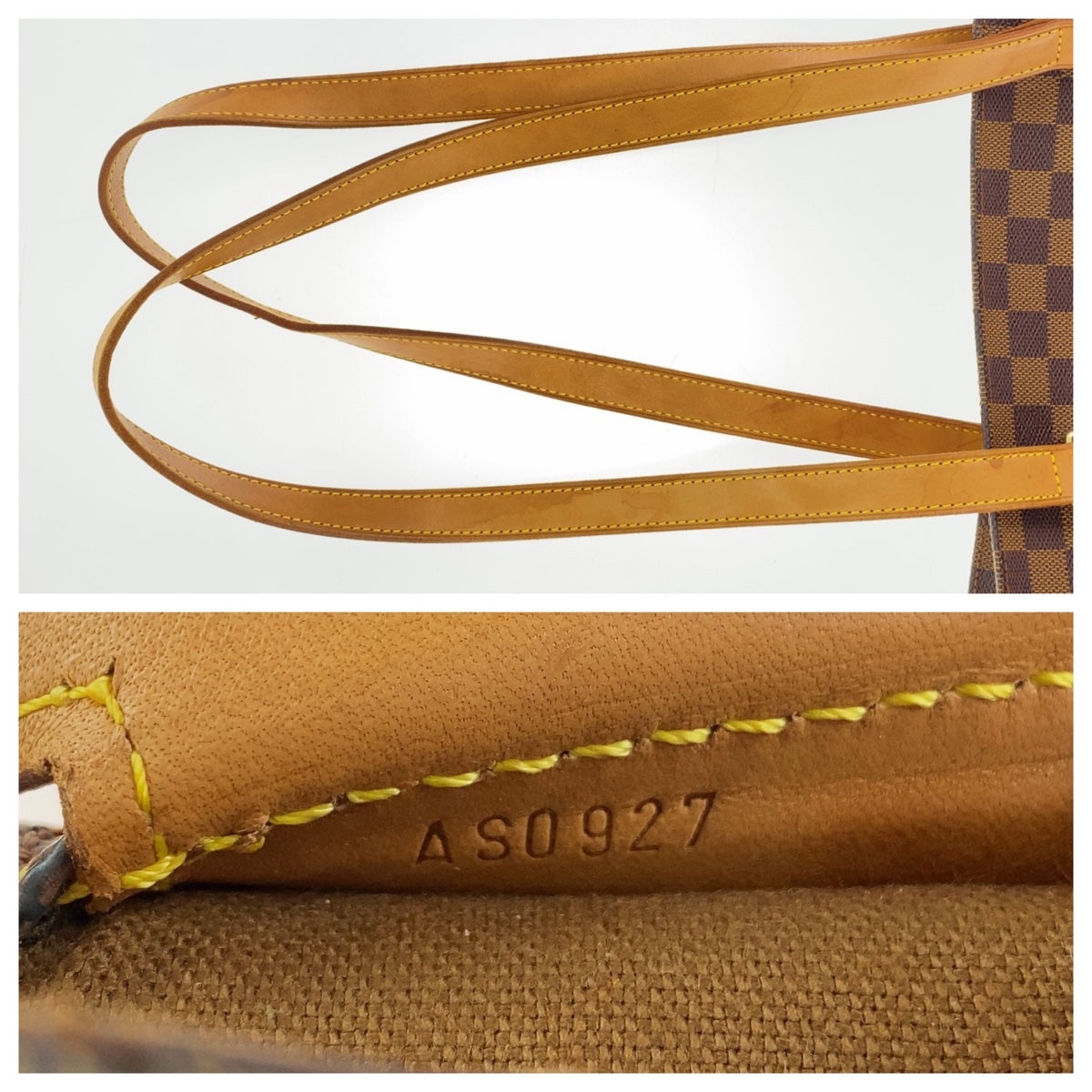 111512
LOUIS VUITTON ルイヴィトン ダミエ コロンビーヌ ブラウン ベージュ ゴールド金具 PVC / レザー N99037 トートバッグ ショルダーバッグ  レディース