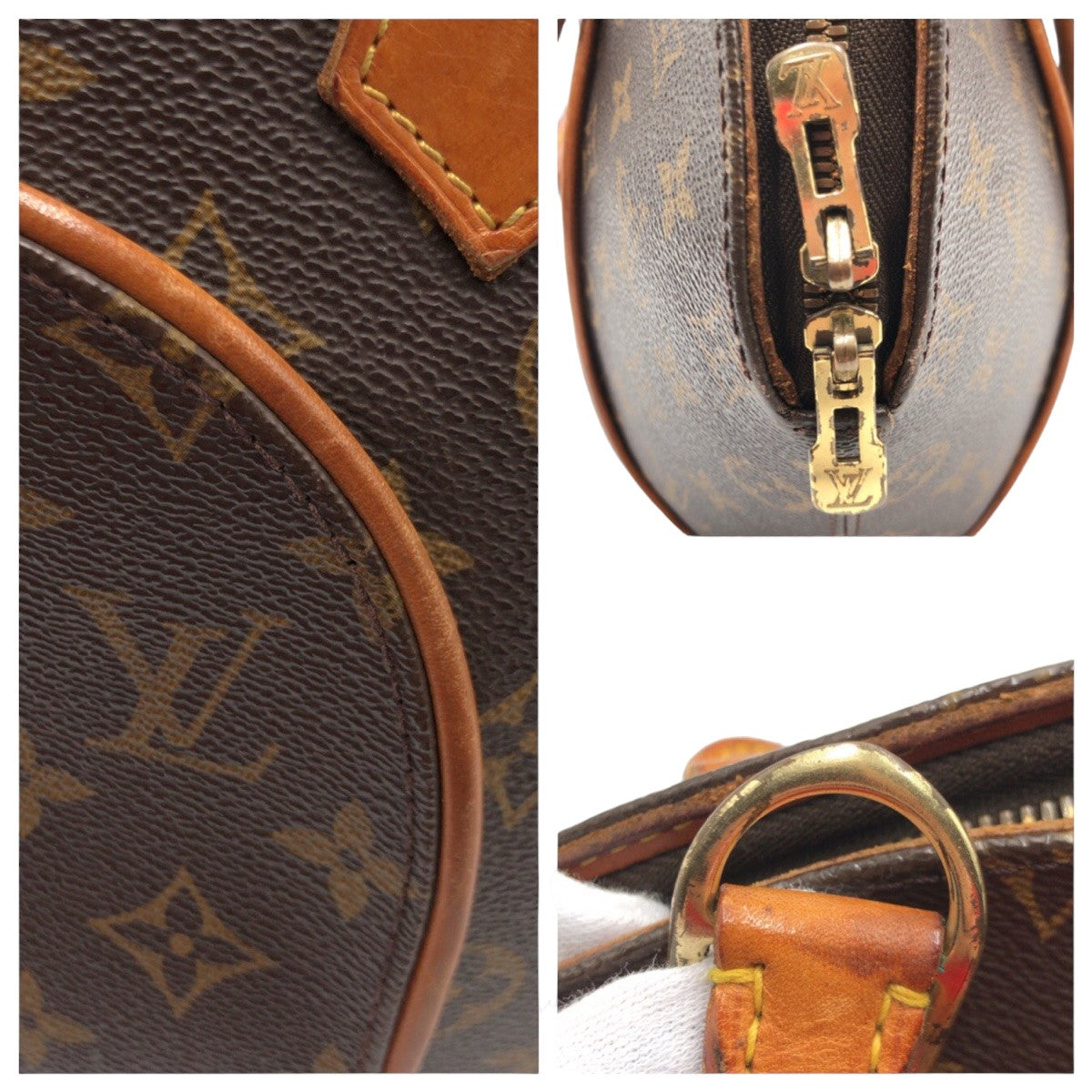 11518
LOUIS VUITTON ルイヴィトン モノグラム エリプスPM ブラウン PVC M51127 ハンドバッグ  レディース