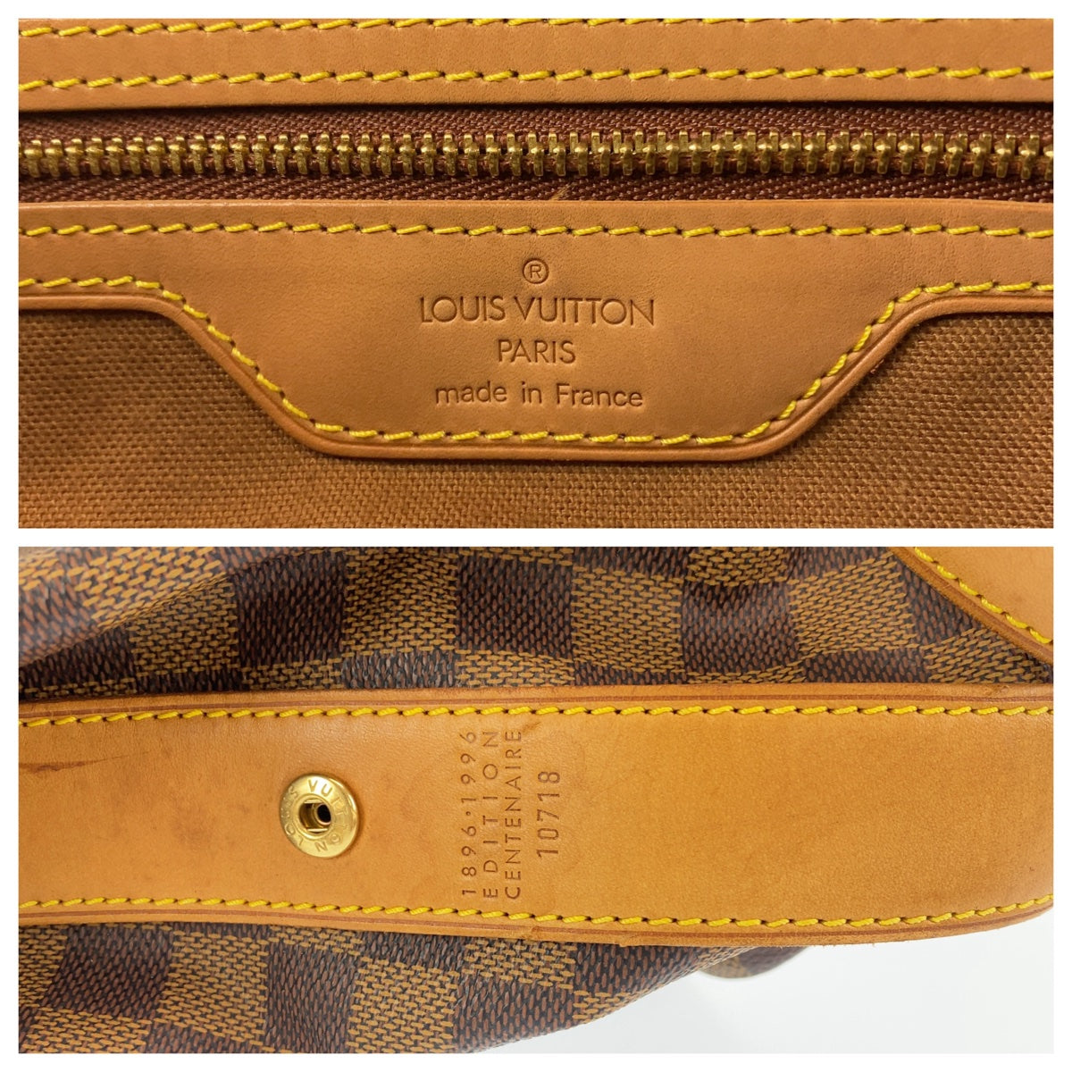111512
LOUIS VUITTON ルイヴィトン ダミエ コロンビーヌ ブラウン ベージュ ゴールド金具 PVC / レザー N99037 トートバッグ ショルダーバッグ  レディース