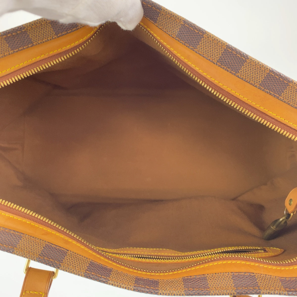 111512
LOUIS VUITTON ルイヴィトン ダミエ コロンビーヌ ブラウン ベージュ ゴールド金具 PVC / レザー N99037 トートバッグ ショルダーバッグ  レディース