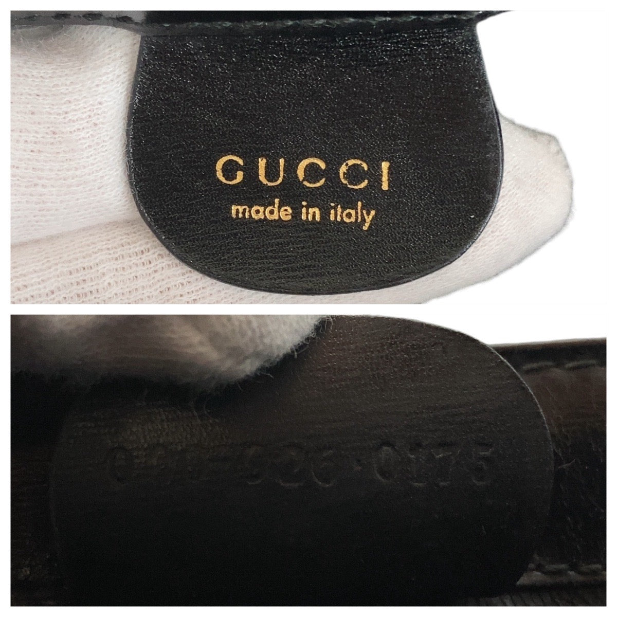 12408
GUCCI グッチ ヴィンテージ バンブー ブラック 黒 ゴールド金具 レザー 000 926 0175 ハンドバッグ ショルダーバッグ 2way  レディース