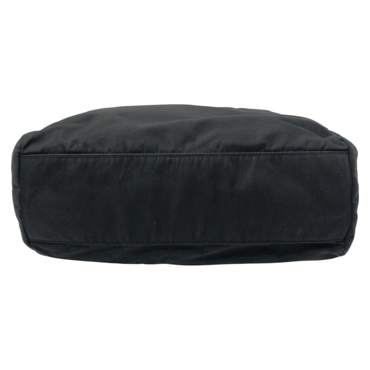 PRADA Prada Tessuto Triangle Logo Black Nylon Tote Bag Handbag Women's