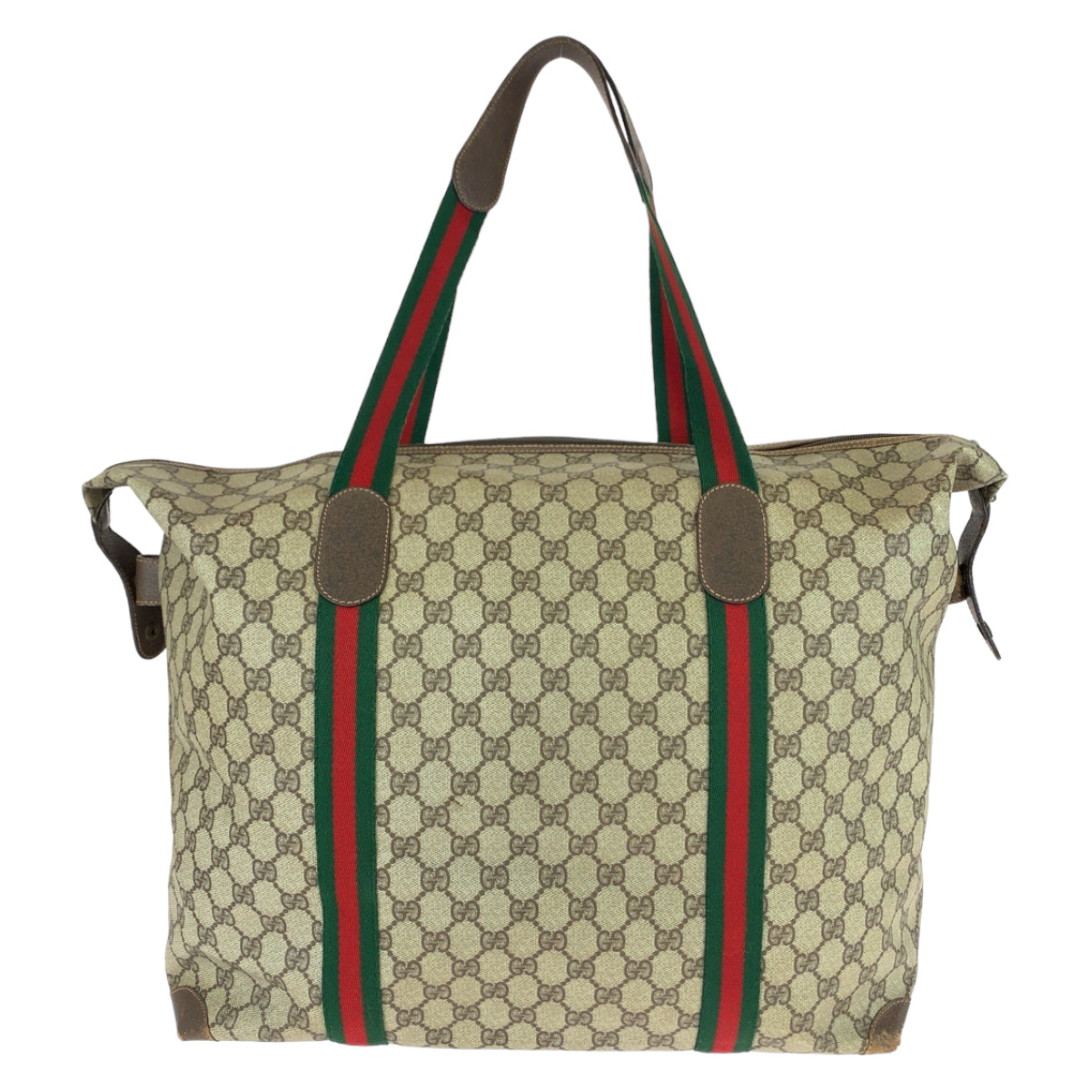 11529
GUCCI グッチ ヴィンテージ オールドグッチ シェリーライン インターロッキング ブラウン ベージュ GGスプリームキャンバス / レザー 156 19 012 ボストンバッグ 男女兼用  メンズ