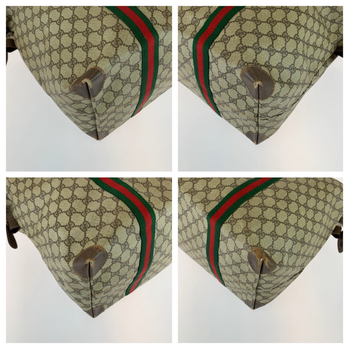 11529
GUCCI グッチ ヴィンテージ オールドグッチ シェリーライン インターロッキング ブラウン ベージュ GGスプリームキャンバス / レザー 156 19 012 ボストンバッグ 男女兼用  メンズ
