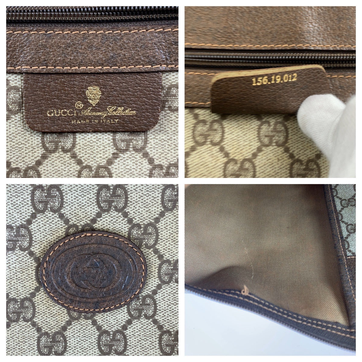 11529
GUCCI グッチ ヴィンテージ オールドグッチ シェリーライン インターロッキング ブラウン ベージュ GGスプリームキャンバス / レザー 156 19 012 ボストンバッグ 男女兼用  メンズ