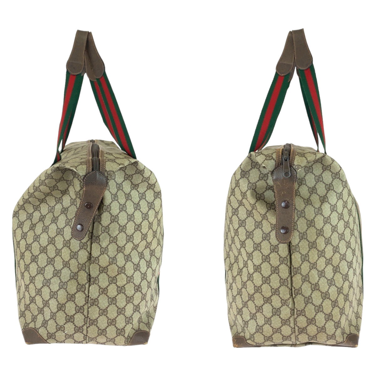 11529
GUCCI グッチ ヴィンテージ オールドグッチ シェリーライン インターロッキング ブラウン ベージュ GGスプリームキャンバス / レザー 156 19 012 ボストンバッグ 男女兼用  メンズ
