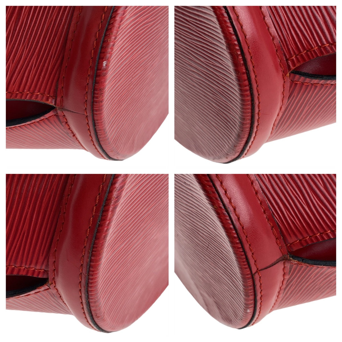 11539
LOUIS VUITTON ルイヴィトン エピ サンジャック カスティリアン レッド ゴールド金具 エピレザー M52277 トートバッグ ショルダーバッグ  レディース AB27