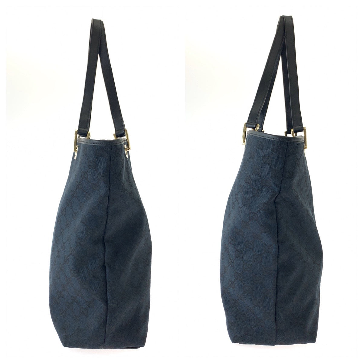 111540
GUCCI グッチ ブラック 黒 ゴールド金具 GGキャンバス 002 1098 トートバッグ ショルダーバッグ  レディース