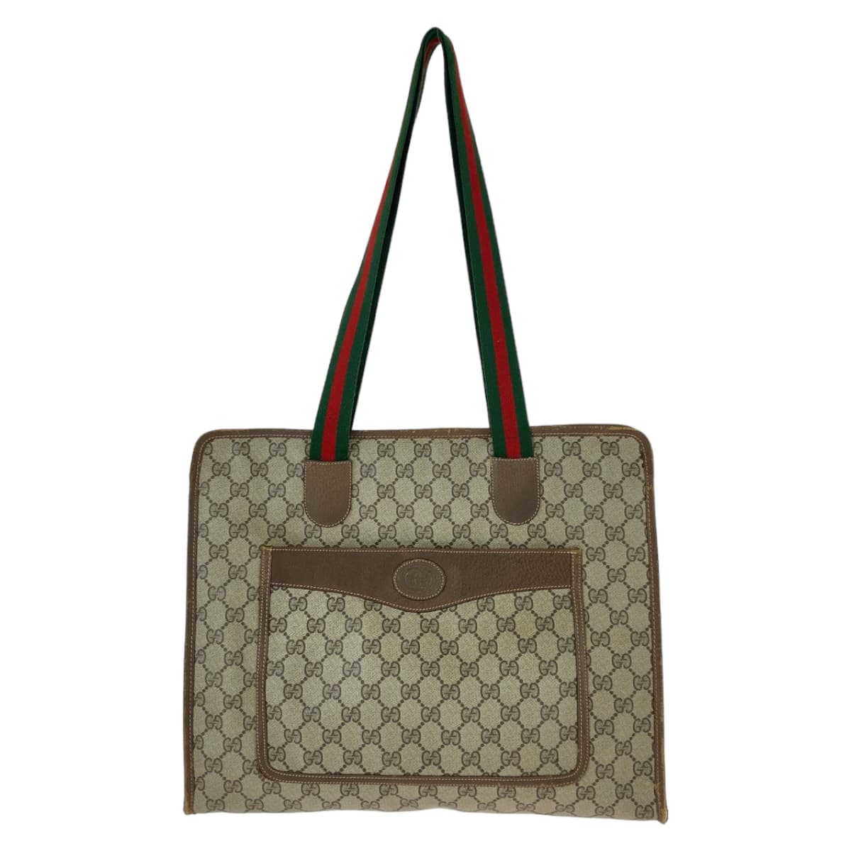 11541
GUCCI グッチ ヴィンテージ オールドグッチ シェリーライン インターロッキング ブラウン ゴールド金具 GGスプリームキャンバス / レザー 89 02 997 トートバッグ ショルダーバッグ 男女兼用  レディース