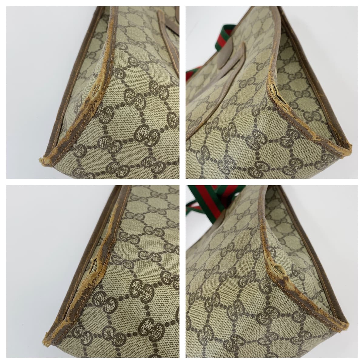 11541
GUCCI グッチ ヴィンテージ オールドグッチ シェリーライン インターロッキング ブラウン ゴールド金具 GGスプリームキャンバス / レザー 89 02 997 トートバッグ ショルダーバッグ 男女兼用  レディース