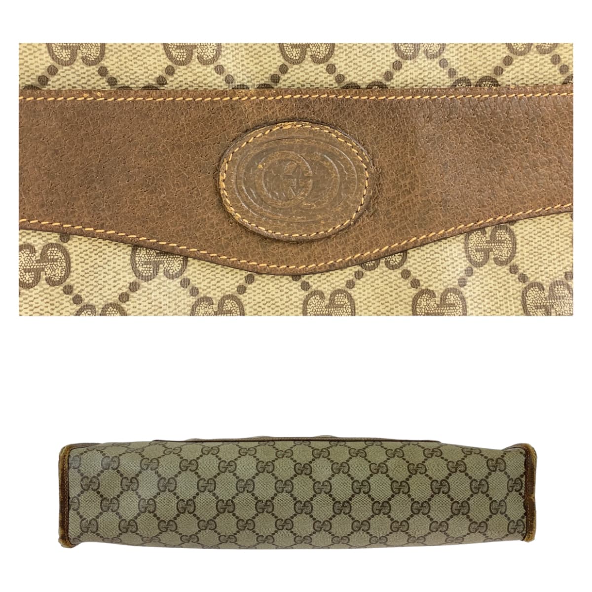 11541
GUCCI グッチ ヴィンテージ オールドグッチ シェリーライン インターロッキング ブラウン ゴールド金具 GGスプリームキャンバス / レザー 89 02 997 トートバッグ ショルダーバッグ 男女兼用  レディース