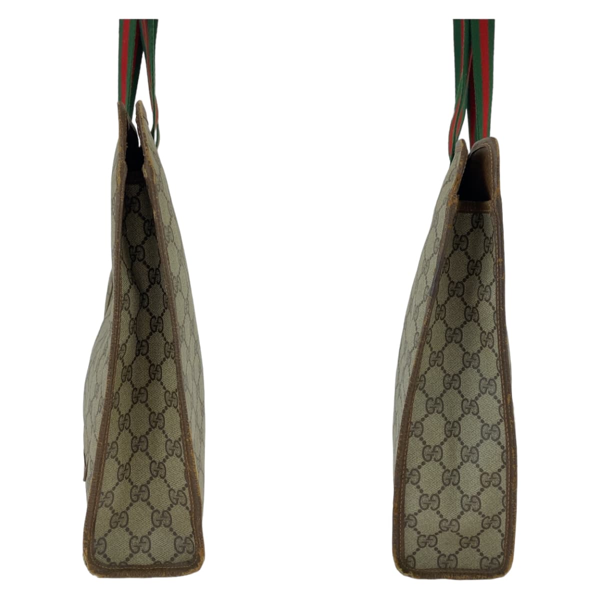 11541
GUCCI グッチ ヴィンテージ オールドグッチ シェリーライン インターロッキング ブラウン ゴールド金具 GGスプリームキャンバス / レザー 89 02 997 トートバッグ ショルダーバッグ 男女兼用  レディース