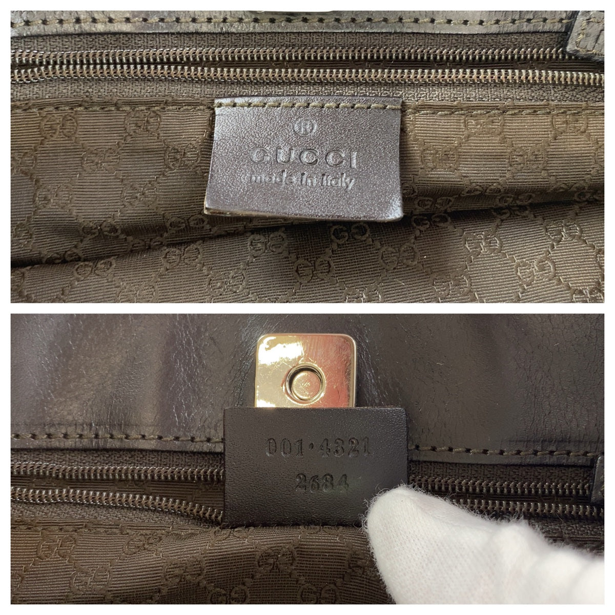 12403
GUCCI グッチ シェリーライン ベージュ シルバー金具 キャンバス 001 4321 2684 ショルダーバッグ ハンドバッグ  レディース ABP32