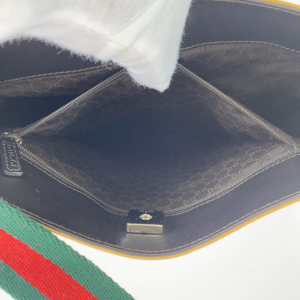 12403
GUCCI グッチ シェリーライン ベージュ シルバー金具 キャンバス 001 4321 2684 ショルダーバッグ ハンドバッグ  レディース ABP32