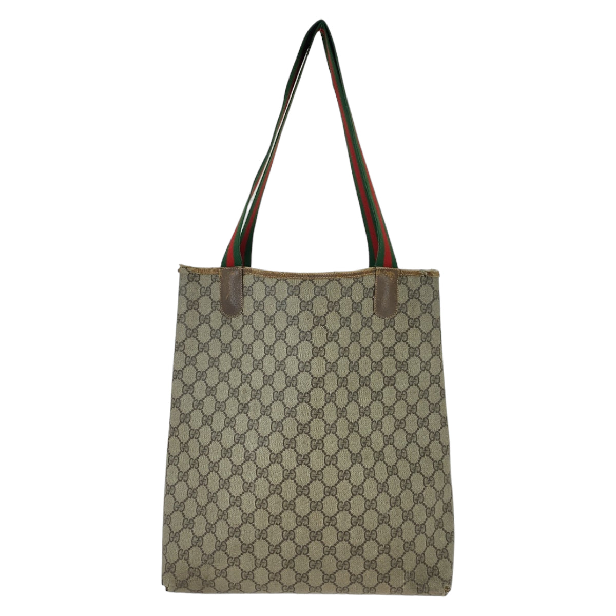 11542
GUCCI グッチ ヴィンテージ オールドグッチ シェリーライン ブラウン GGスプリームキャンバス / レザー 89 02 003 トートバッグ ショルダーバッグ 男女兼用  レディース