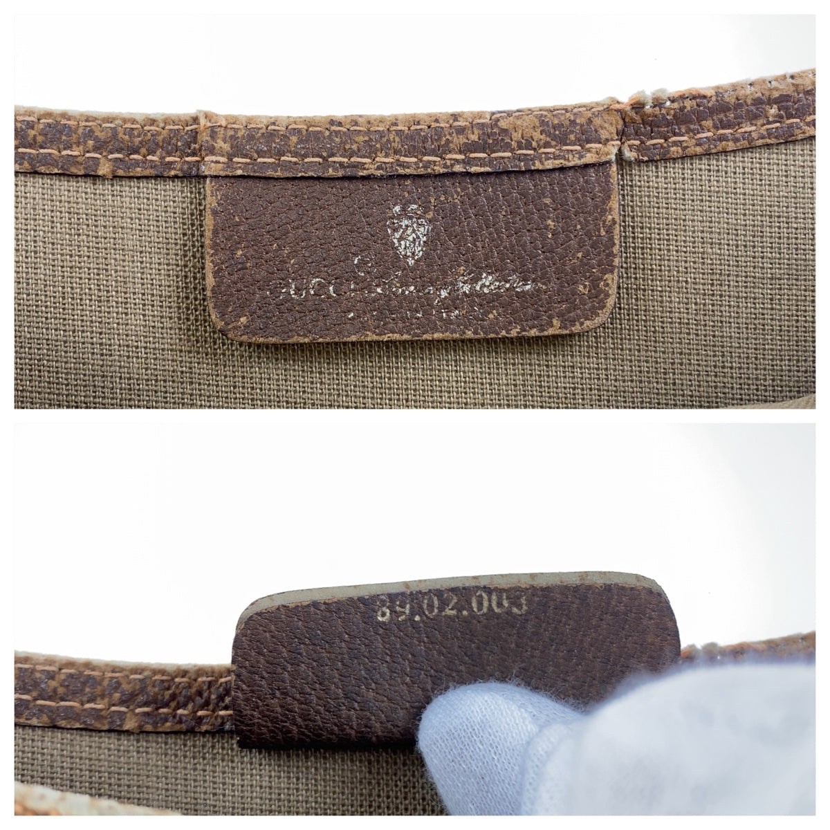 11542
GUCCI グッチ ヴィンテージ オールドグッチ シェリーライン ブラウン GGスプリームキャンバス / レザー 89 02 003 トートバッグ ショルダーバッグ 男女兼用  レディース