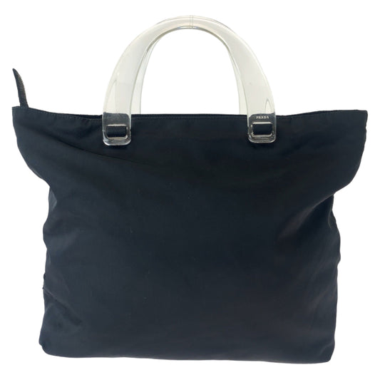 11546
PRADA プラダ テスート クリアハンドル ブラック 黒 クリア ナイロン B8169 トートバッグ ハンドバッグ  レディース