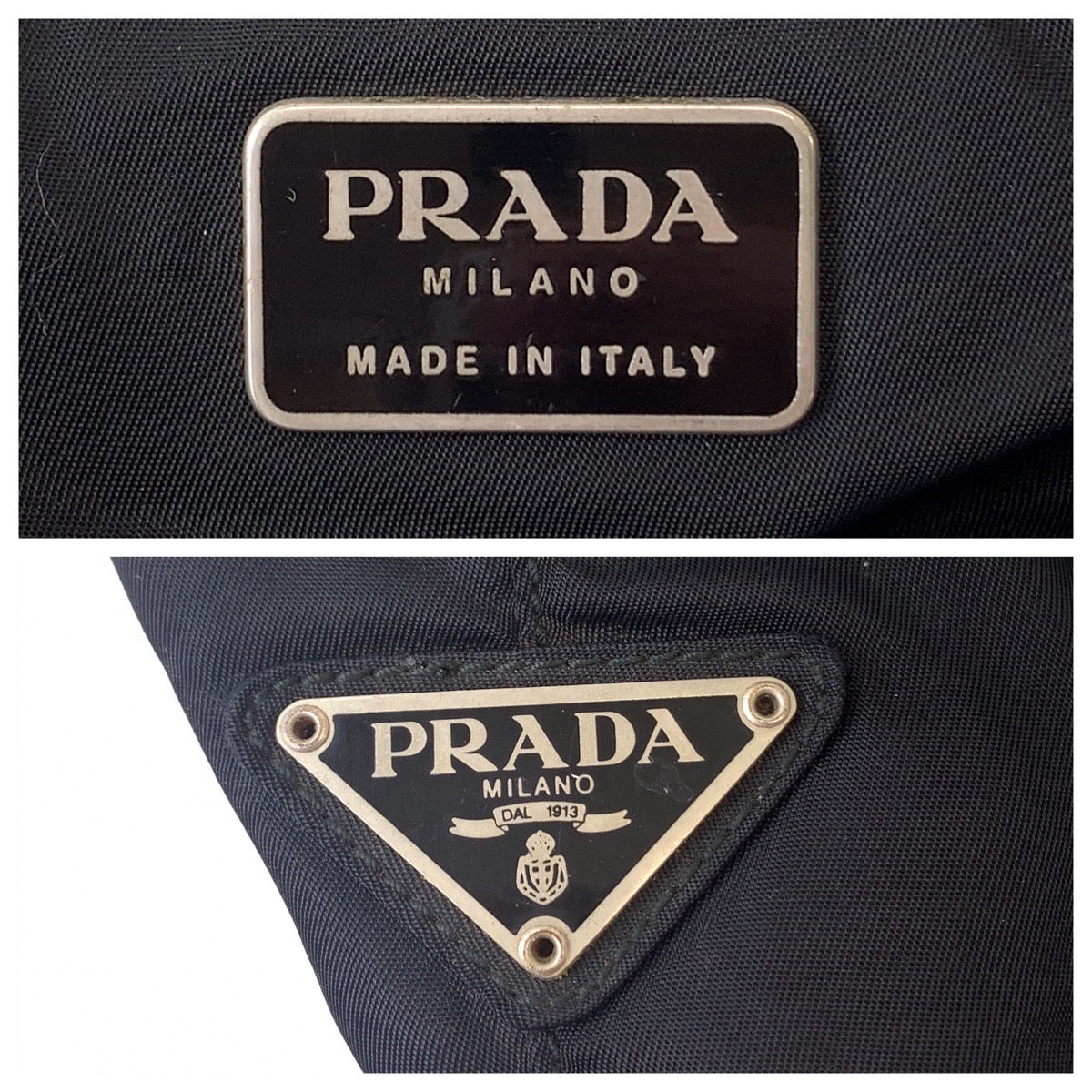 11546
PRADA プラダ テスート クリアハンドル ブラック 黒 クリア ナイロン B8169 トートバッグ ハンドバッグ  レディース