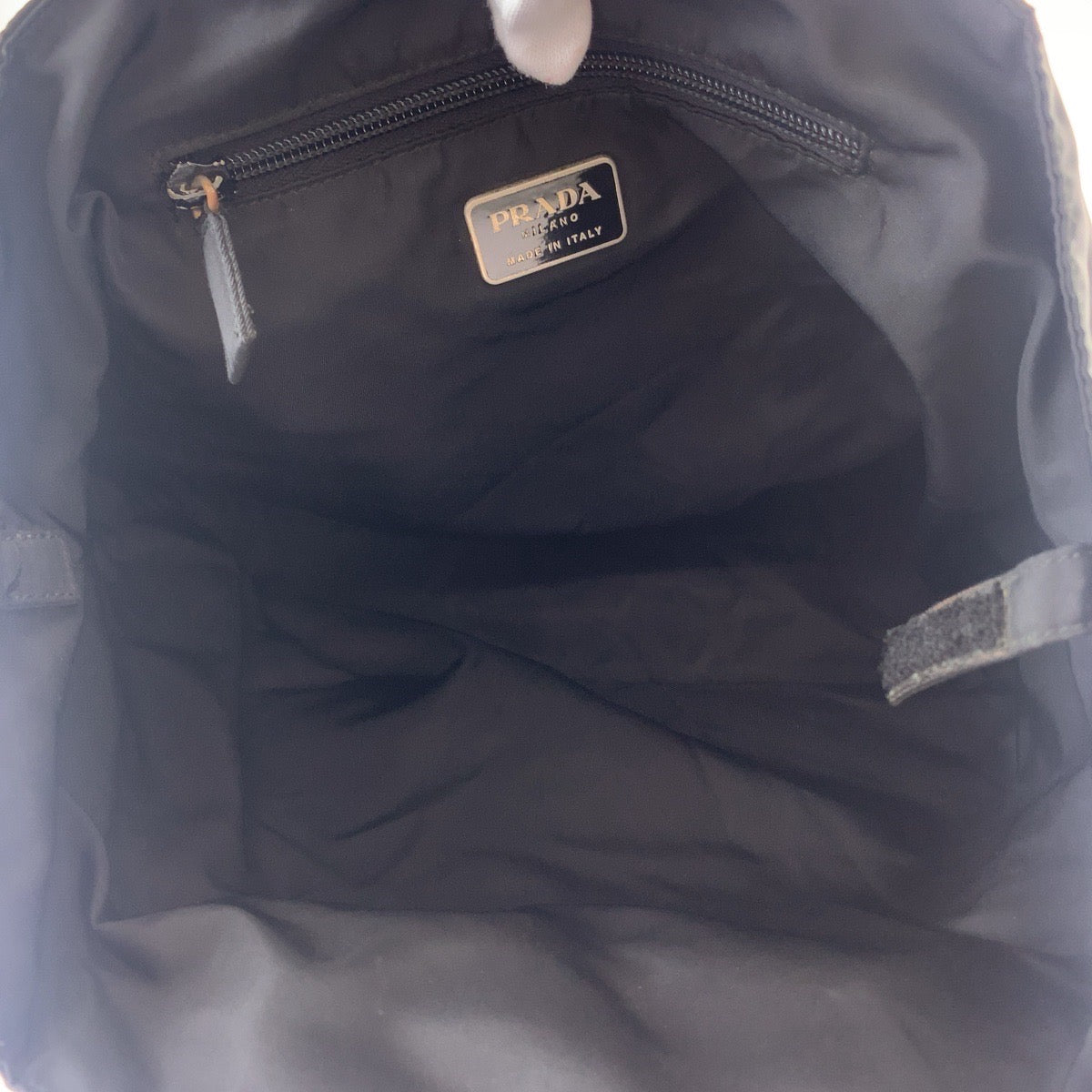 11546
PRADA プラダ テスート クリアハンドル ブラック 黒 クリア ナイロン B8169 トートバッグ ハンドバッグ  レディース