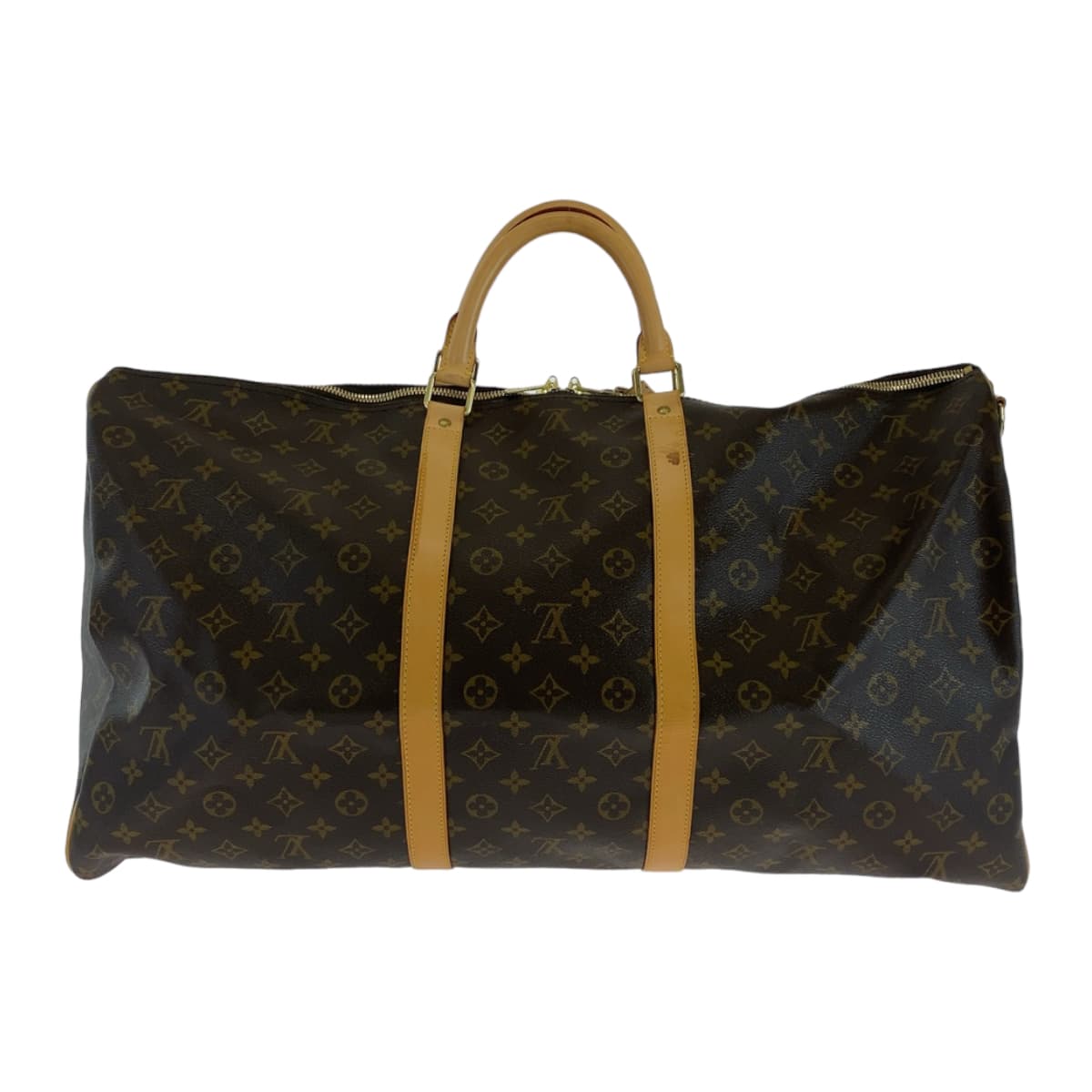 111548
LOUIS VUITTON ルイヴィトン モノグラム キーポル60 バンドリエール ブラウン ゴールド金具 PVC M41412 ボストンバッグ トラベルバッグ 男女兼用  メンズ