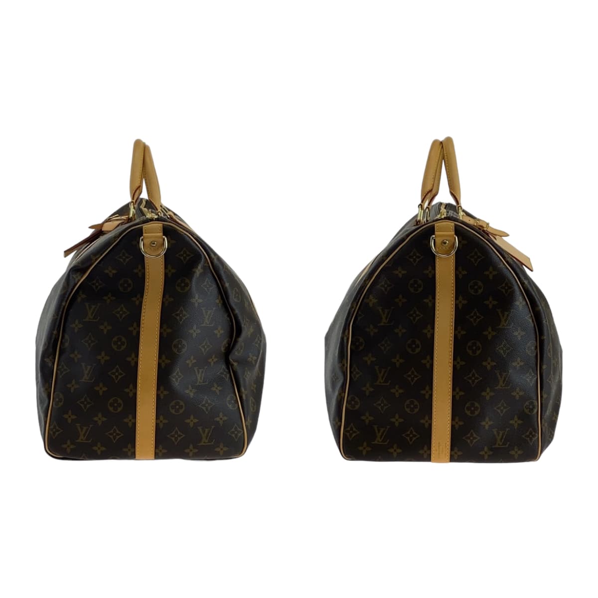 111548
LOUIS VUITTON ルイヴィトン モノグラム キーポル60 バンドリエール ブラウン ゴールド金具 PVC M41412 ボストンバッグ トラベルバッグ 男女兼用  メンズ