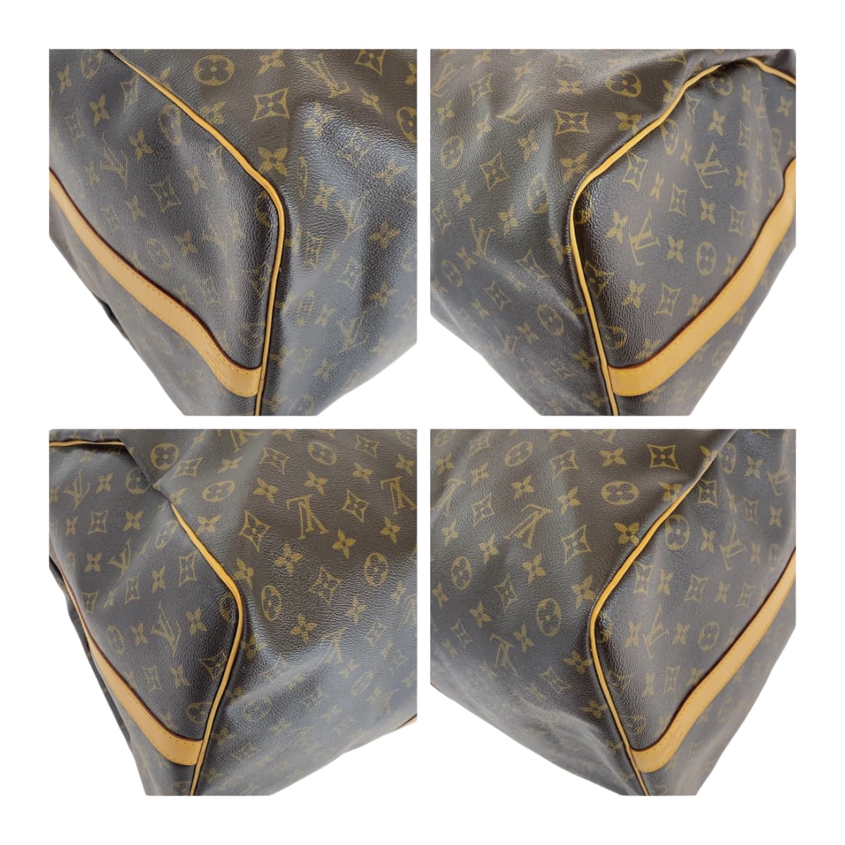111548
LOUIS VUITTON ルイヴィトン モノグラム キーポル60 バンドリエール ブラウン ゴールド金具 PVC M41412 ボストンバッグ トラベルバッグ 男女兼用  メンズ