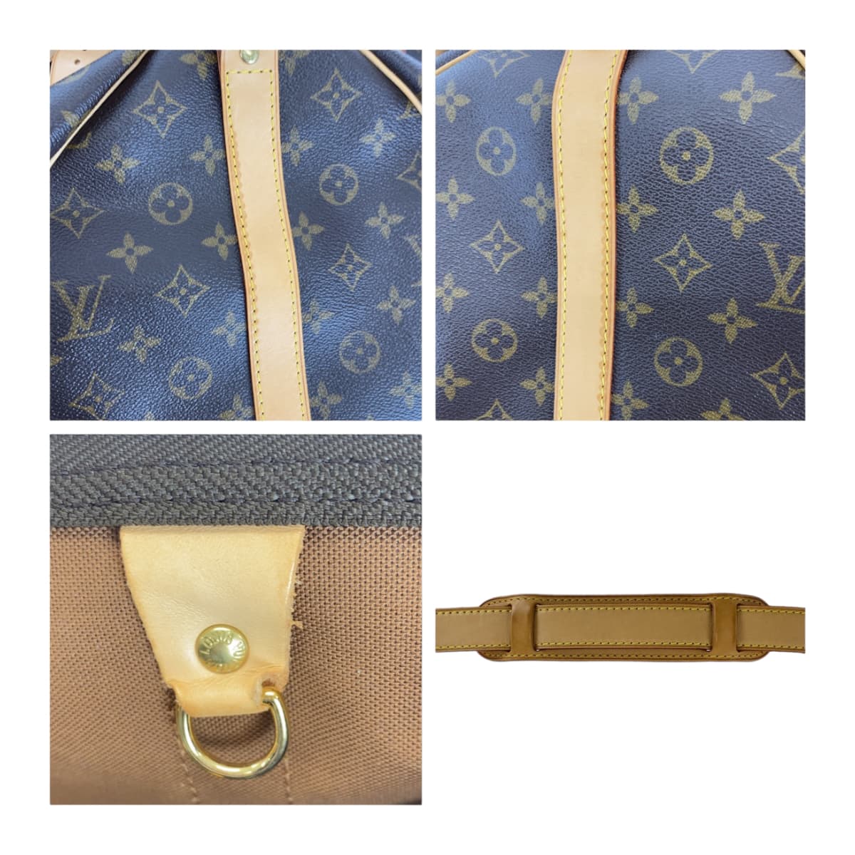 111548
LOUIS VUITTON ルイヴィトン モノグラム キーポル60 バンドリエール ブラウン ゴールド金具 PVC M41412 ボストンバッグ トラベルバッグ 男女兼用  メンズ