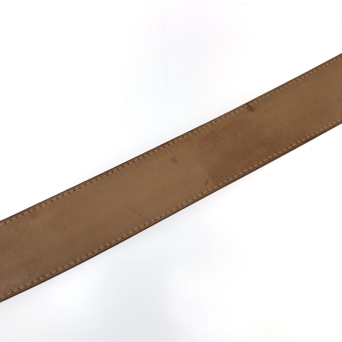 11549
GUCCI グッチ インターロッキング 90cm/36inc ベージュ シルバー金具 GGスプリームキャンバス 411924 ベルト バックル  メンズ