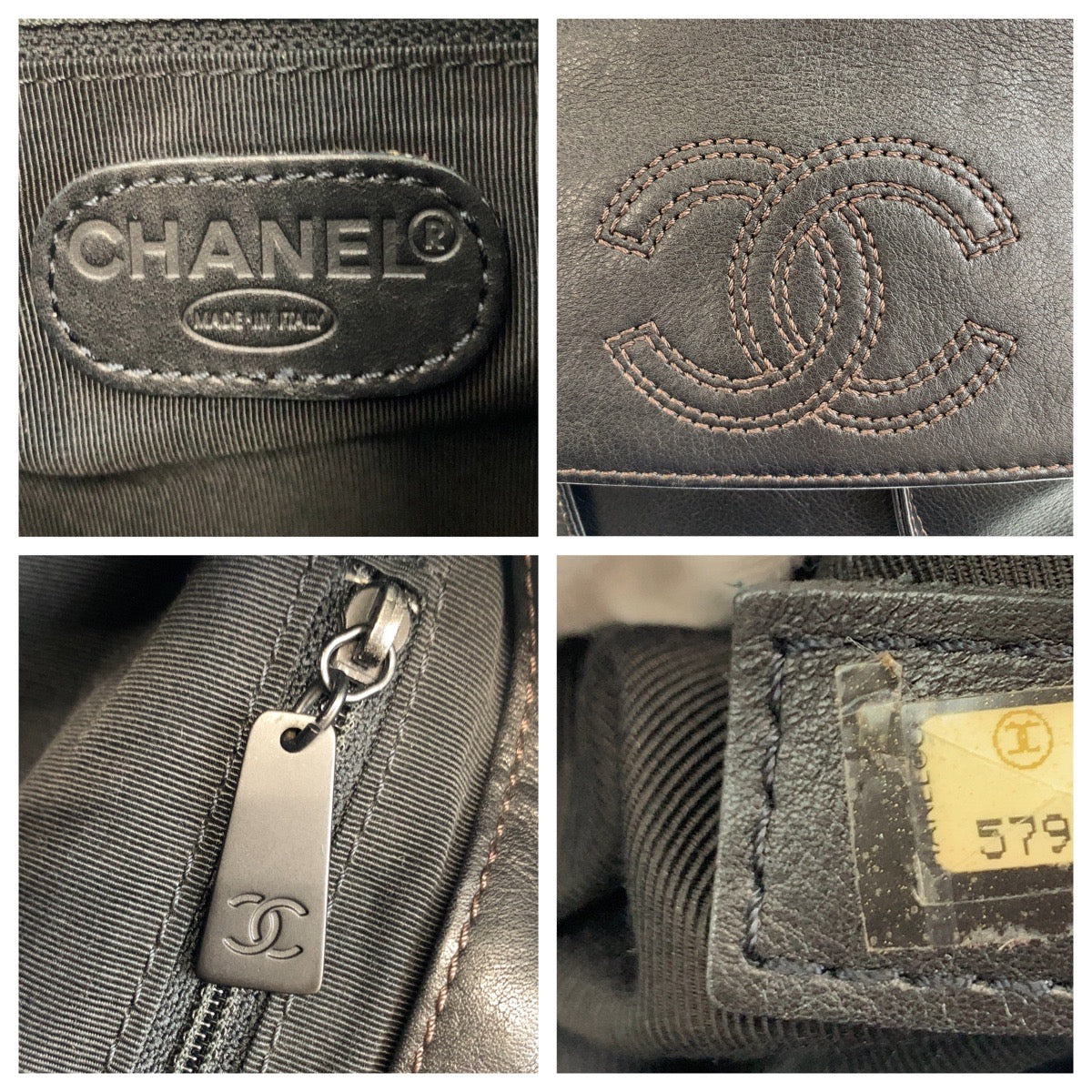 11551
CHANEL シャネル ココマーク ブラック 黒 ブラック金具 レザー リュック デイパック  レディース
