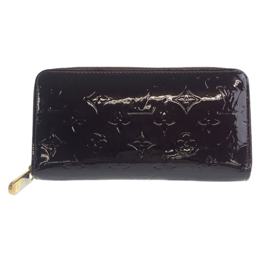 111552
LOUIS VUITTON ルイヴィトン モノグラム ヴェルニ ジッピーウォレット アマラント ゴールド金具 エナメル 長財布 ロングウォレット  レディース