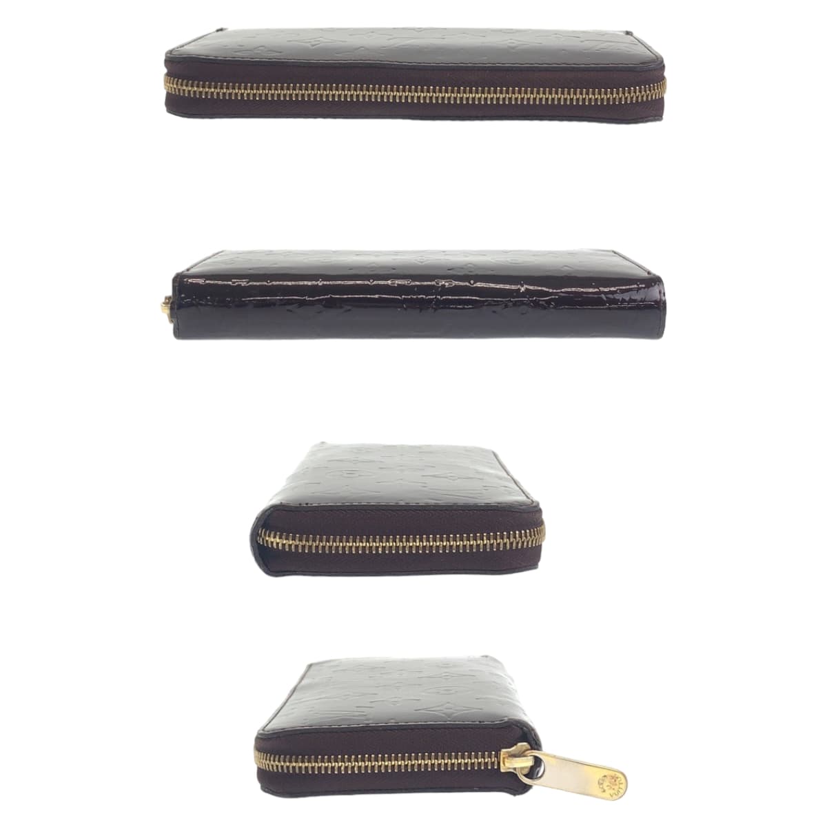 111552
LOUIS VUITTON ルイヴィトン モノグラム ヴェルニ ジッピーウォレット アマラント ゴールド金具 エナメル 長財布 ロングウォレット  レディース