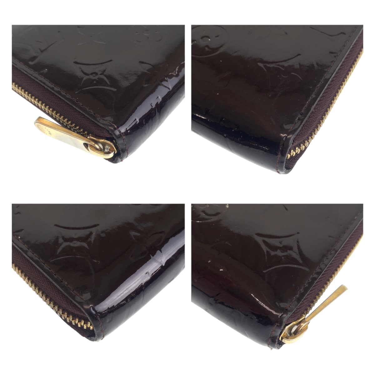 111552
LOUIS VUITTON ルイヴィトン モノグラム ヴェルニ ジッピーウォレット アマラント ゴールド金具 エナメル 長財布 ロングウォレット  レディース