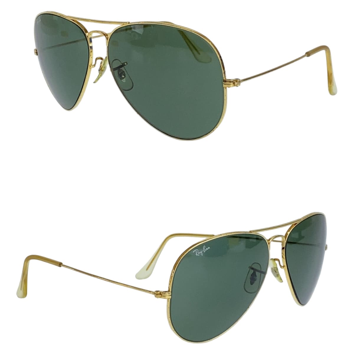 11563
Ray-Ban レイバン ヴィンテージ B＆L ボシュロム アビエーター グリーン ゴールド金具 ガラス / メタル L2846 XPBJ サングラス ティアドロップ  メンズ