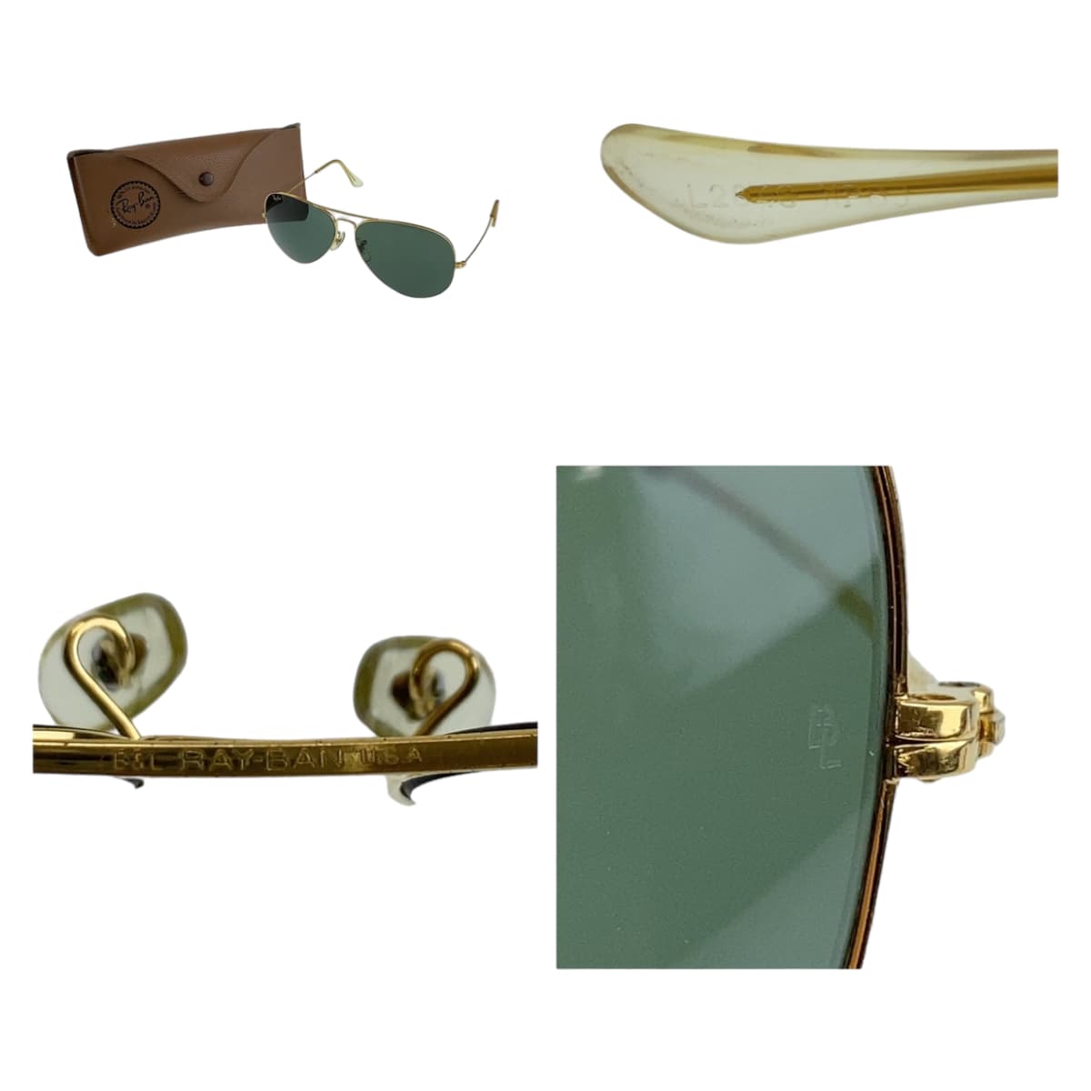 11563
Ray-Ban レイバン ヴィンテージ B＆L ボシュロム アビエーター グリーン ゴールド金具 ガラス / メタル L2846 XPBJ サングラス ティアドロップ  メンズ