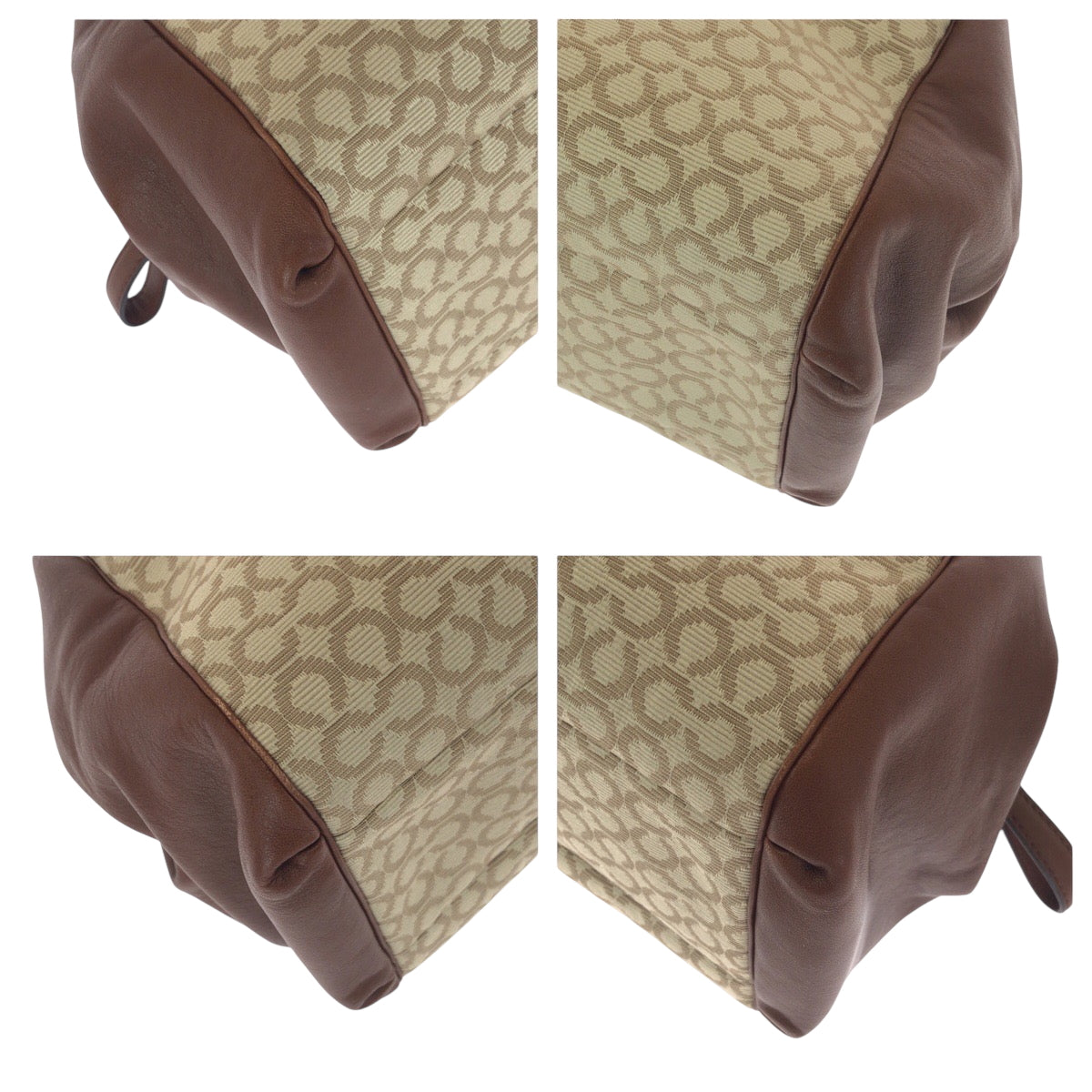 20445
COACH Madison Opt Art Brown Beige Gold Hardware Canvas Handbag Shoulder Bag Ladies AB7