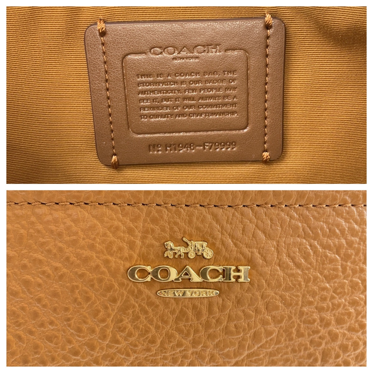 112382
COACH コーチ ライトブラウン キャメル ゴールド金具 レザー / スウェード トートバッグ ショルダーバッグ 2way  レディース