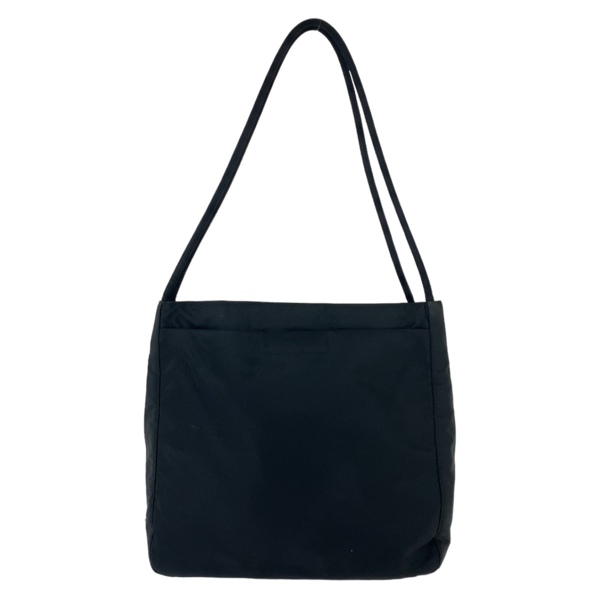 11573
PRADA プラダ テスート 三角ロゴプレート ブラック シルバー金具 ナイロン トートバッグ ショルダーバッグ  レディース AB16