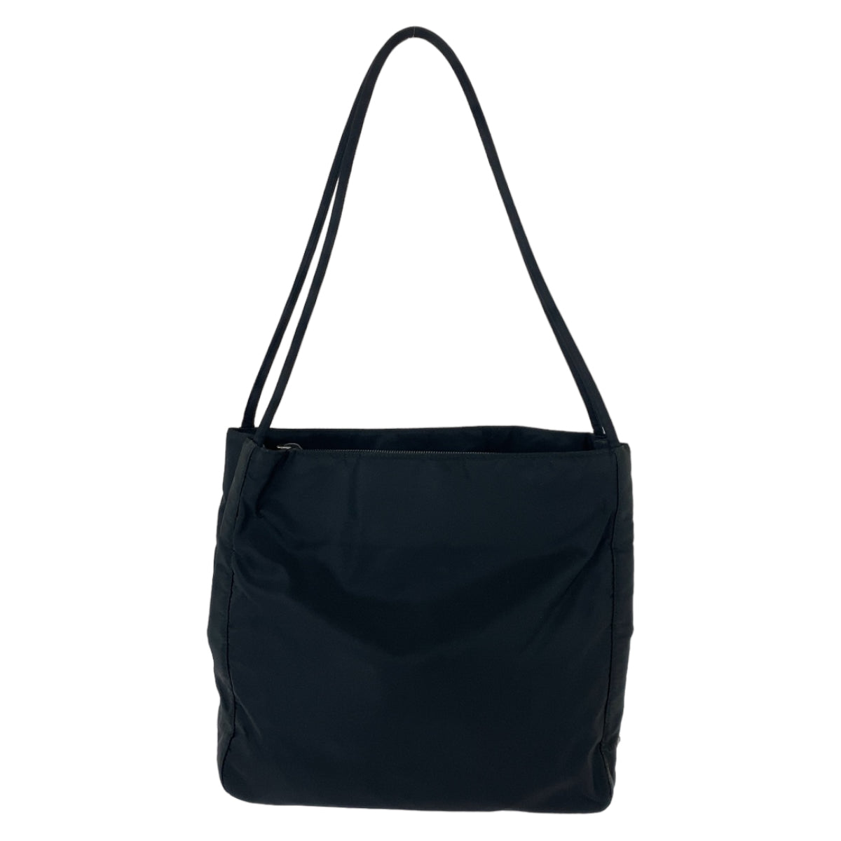 11573
PRADA プラダ テスート 三角ロゴプレート ブラック シルバー金具 ナイロン トートバッグ ショルダーバッグ  レディース AB16