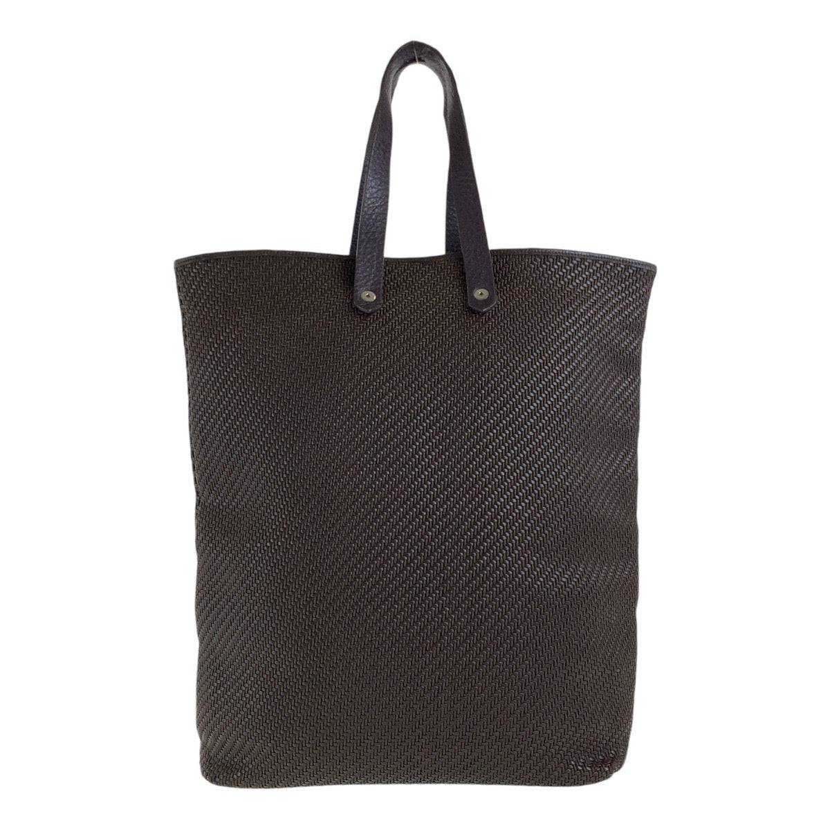 12876
HERMES エルメス アメダバ ディアゴGM ブラウン シルバー金具 ポリエステル / レザー トートバッグ ハンドバッグ  レディース