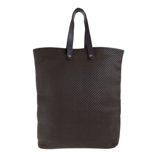 12876
HERMES エルメス アメダバ ディアゴGM ブラウン シルバー金具 ポリエステル / レザー トートバッグ ハンドバッグ  レディース