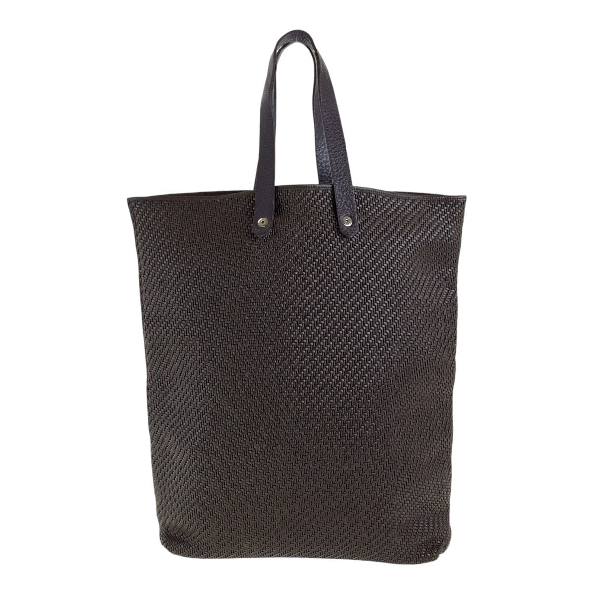 12876
HERMES エルメス アメダバ ディアゴGM ブラウン シルバー金具 ポリエステル / レザー トートバッグ ハンドバッグ  レディース