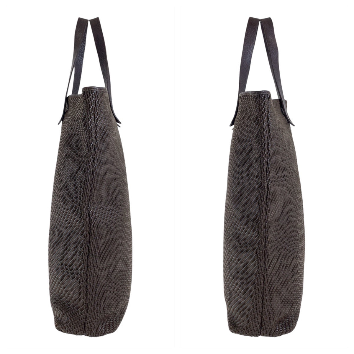 12876
HERMES エルメス アメダバ ディアゴGM ブラウン シルバー金具 ポリエステル / レザー トートバッグ ハンドバッグ  レディース