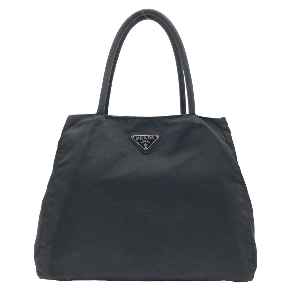 111576
PRADA プラダ テスート 三角ロゴプレート ブラック ナイロン トートバッグ ハンドバッグ  レディース