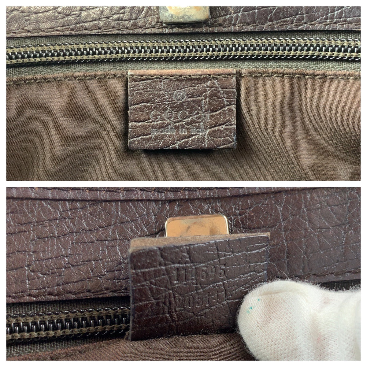 GUCCI グッチ ブラウン シルバー金具 GGスプリームキャンバス / レザー 114595 トートバッグ ショルダーバッグ  レディース