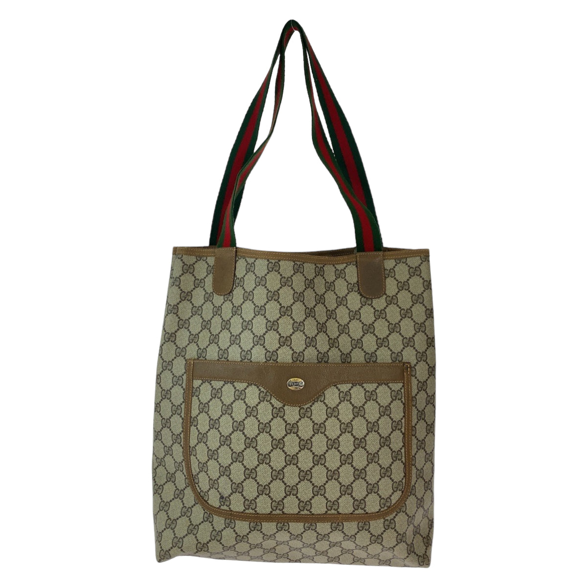 12395
GUCCI グッチ ヴィンテージ オールドグッチ シェリーライン ベージュ ブラウン ゴールド金具 GGスプリームキャンバス 56 02 003 トートバッグ ショルダーバッグ  メンズ